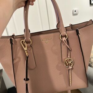 Michael Kors Pink Leather Tote Bag